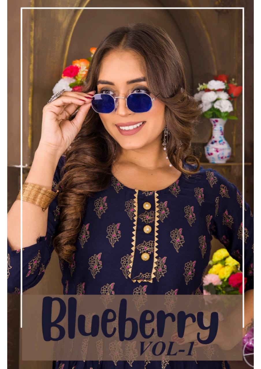 Blueberry Vol 1 Exclusive Designer Wear Wholesale Anarkali Kurtis
